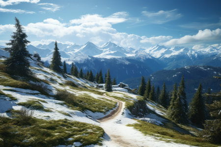 An Epic Adventure: Traversing the Magnificent Alpine Mountain Bike Trailの素材