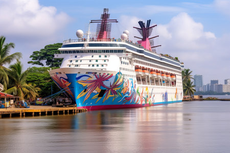 Big Daddy Casino Cruise Ship: A Thrilling Gambling and Entertainment Attraction on Mandovi River, Panjim, Goa, Indiaの素材