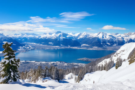 Serenity Unleashed: Captivating Winter Panorama from Mount Pilatus in Luc_97の素材