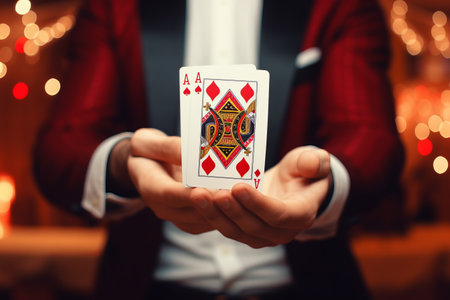 Luck and Fortune Unveiled: Exploring the Poker Card's Casino Gambling Concept in a Relaxed Lifestyleの素材