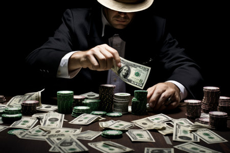 High-Stakes Showdown: Lavish Cash & Ultimate Relaxation at Casino Tableの素材