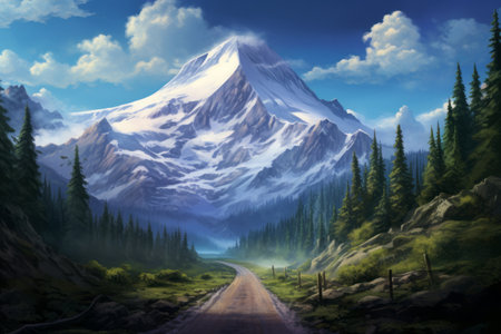 Journey to the Majestic Great Mountain: A Mindful Adventureの素材