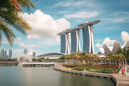 Unveiling the Enchanting Marvels of Marina Bay Sands Casino Hotel: A Visual Tour of Downtown Singaporeの素材