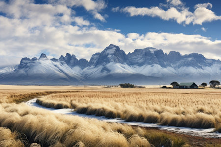 Captivating Snowy Mountains in the Western Cape: A Glimpse into the Tranquility of Irag439995 Relaxe_98の素材