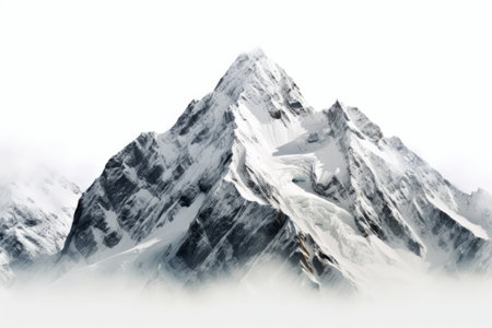 Serene Saile: Austrian Mountain Majesty in Snow - A Captivating Daytime Viewの素材
