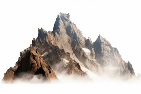 Peak of Solitude: Embracing the Isolation atop a Mountainの素材