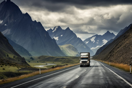 Exploring the Serene Mountain Roads of Kazakhstan: A Journey to Relaxationの素材