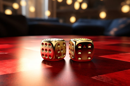 Double Your Luck: Exploring the Craps Gambling Game with Two Diceの素材