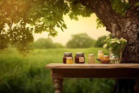 Exploring the Versatility of a Tree Table Wood Podium: A Farm Display for Food, Perfume, and More!の素材