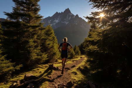 Embracing the Thrilling Trails: A Mesmerizing Alpine Journey to Mount 3 2 irag439995の素材