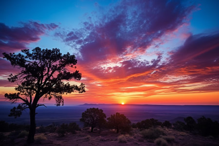 HORIZON'S CANVAS: Unveiling Arizona's Vibrant Sunset Splendorの素材