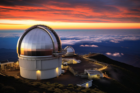 Mauna Kea's Breathtaking Observatory View: A Captivating Sight from the Big Island of Hawaiiの素材