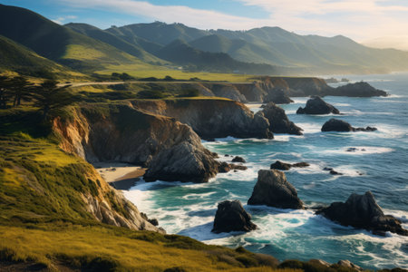 Captivating Beauty: Exploring the Enchanting Big Sur Coastの素材