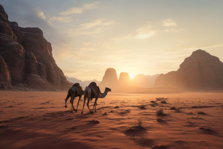 A Majestic Winter Journey in the Al-Ula Desert: Exploring Tantora's Enchanting Landscapes and Saudi Arabia's Rich Tourismの素材