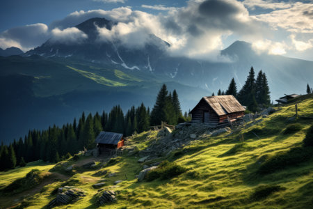 Restful Retreat: Exploring the Majestic Carpathian Mountains in Ukraineの素材