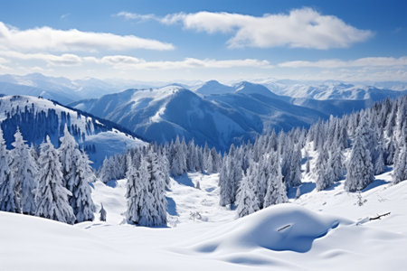Winter Wonderland in the Carpathian Mountains: Exploring Hiking Trails in Romania and Slovakiaの素材