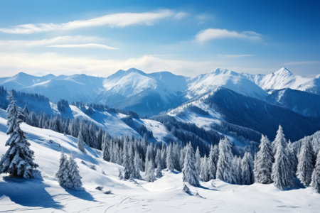 Winter Wonderland: Exploring the Carpathian Mountains on Hiking Trails in Romania and Slovakiaの素材
