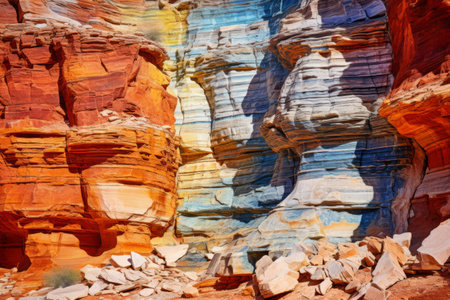 Vibrant and Breathtaking Rock Formations in Grand Canyon National Parkの素材