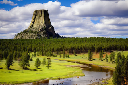 The Majestic Devil's Tower: A Wyoming Wonderの素材