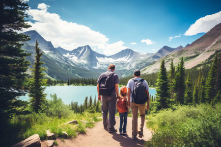 Summertime Adventures: Exploring the Majestic Colorado Mountains on a Family Vacationの素材