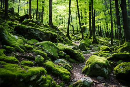 Enchanting Forest Hideaway: Mulch and Moss Kingdom in the Majestic Mountainsの素材