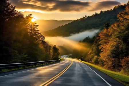 Journey through the Enchanting Scenery of the Highland Scenic Highway in Pocahontas County, West Virginiaの素材