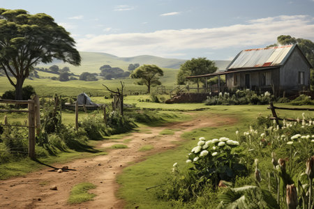 Eastern Cape Farm: Exploring the Picturesque Front Yardの素材