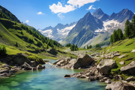 Majestic Mountain Landscapes: Exploring Ceresole Reale and the Nivolet Hill in Piedmont, Italyの素材