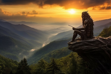 Discover the Breathtaking Oconaluftee Overlook: A Scenic Gem in the Great Smoky Mountain National Parkの素材
