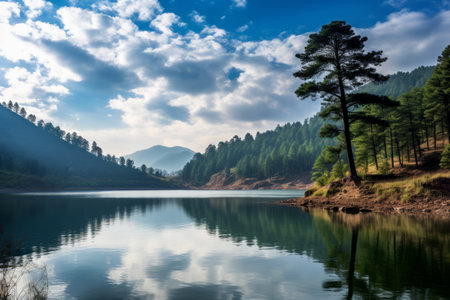Tranquil Bliss: Exploring the Majestic Nature Landscape of Alanya's Dim Dam Lakeの素材