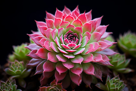 Breathtaking Beauty: Unveiling the Enchanting Blooms of the Sempervivum Plantの素材