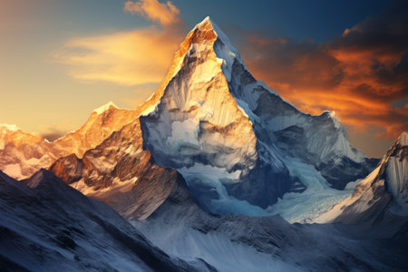 Conquering the Majestic Ama Dablam: Scaling the Peak of the Everest Region in the Nepal Himalayasの素材