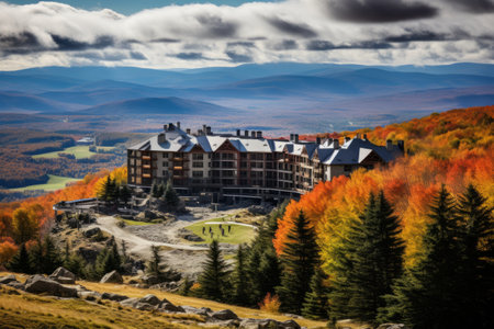 Discover the Unforgettable Beauty of Stowe Mountain Resort in Vermont's Green Mountainsの素材