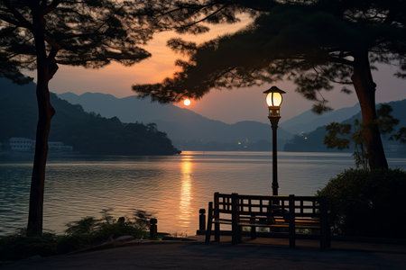 Captivating Vistas of the Sun Moon Lake: Exploring Taiwan's Natural Gemの素材