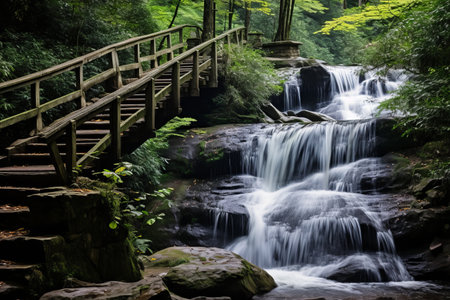 Discover the Serenity of Laurel Falls: A Spectacular Waterfall Trail in Great Smoky Mountains National Parkの素材