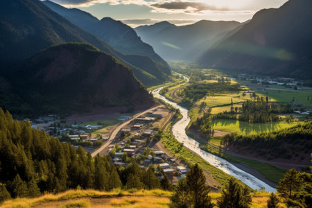 Morning Splendor: Capturing Silverton's Charms & Majestic Landscapeの素材