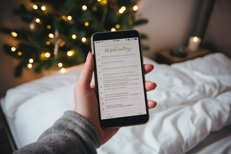 Mapping Out Your 2021 New Year Goals: A Smartphone Guide to Successの素材