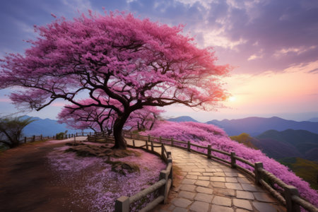 Cherry Blossom Hill: A Stunning Autumn Experience in Phu Lom_97の素材