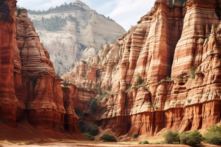 Marvelous Geological Formations: Exploring Zion National Park in Utahの素材