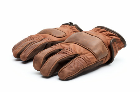 Striking White Isolation: The Fashionable Leather Gym Gloveの素材