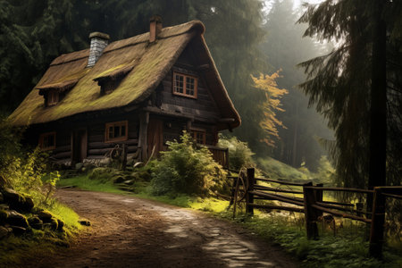 Majestic Charm: Exploring the Historic Wooden Barns and Cottages nestled in the Enchanting Czech Mountain Farmsの素材