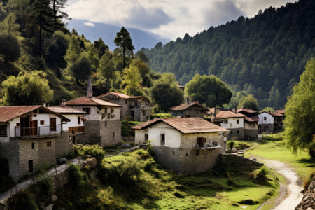 Captivating Syrrako: Exploring the Traditional Village Amidst the Greek National Park of Tzoumerka in the Picturesque Epirus Regionの素材