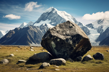 Rocking Majesty: A Spectacular Mount Cook Backdropの素材