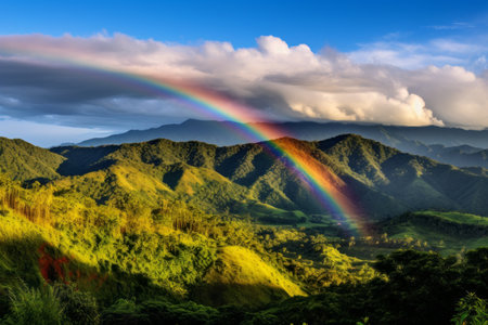 Discovering the Enchanting Rainbow in Monte Verde, Costa Rica's Mountain Paradiseの素材