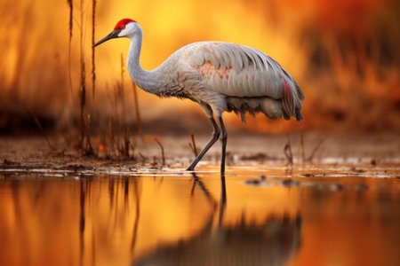 Graceful Visitors: The Sandhill Cranes of Bosque del Apache Wildlife Reserve, New Mexico, USAの素材