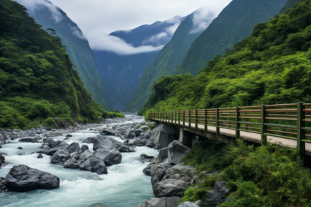 Exploring the Enchanting Shakadang Trial in Taroko Gorge National Park, Hualien, Taiwanの素材