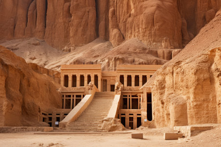 Hidden Tombs: Unveiling Ancient Secrets near the Mortuary Temple of Hatshepsut in Luxor, Egyptの素材