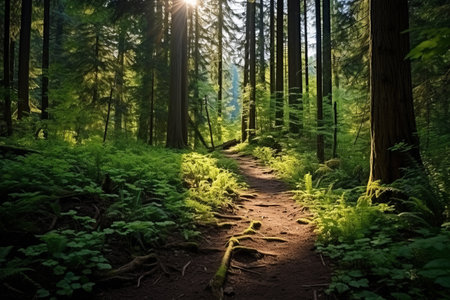 Immersed in the Serenity of Vancouver's Summer Forest Trailの素材
