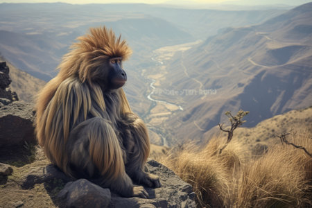 Gelada Baboon: Ethiopia's Prized Residents of Simien Mountains National Parkの素材