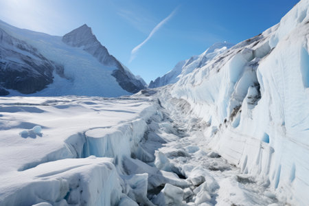 Shrinking Stein Glacier: A Detrimental Retreat of the 4 km Long Glacier in the Urner Alps, Switzerlandの素材